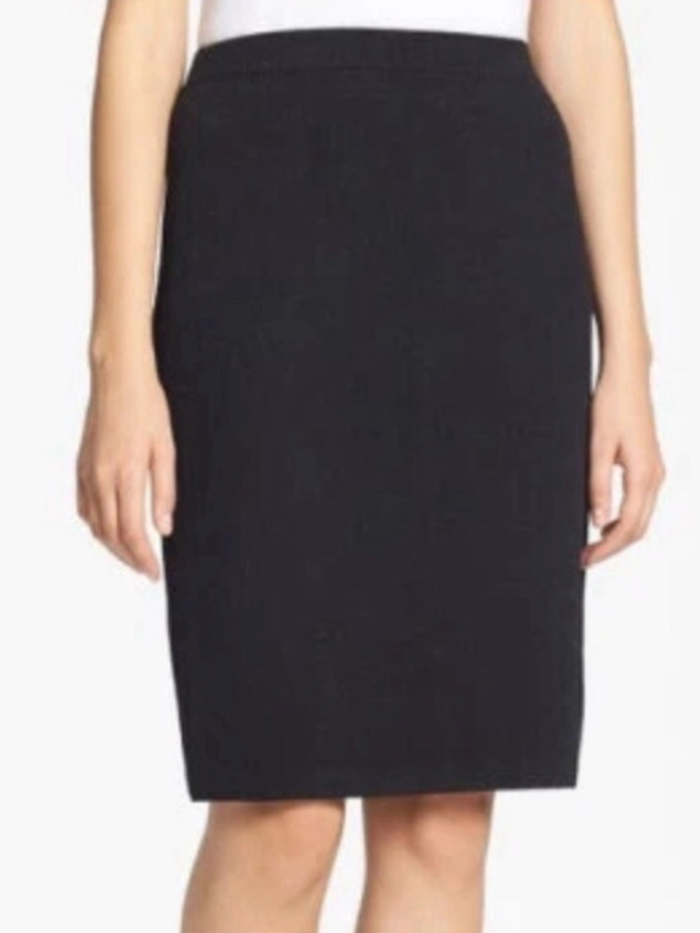 St. John Basics Santana Wool Blend Skirt